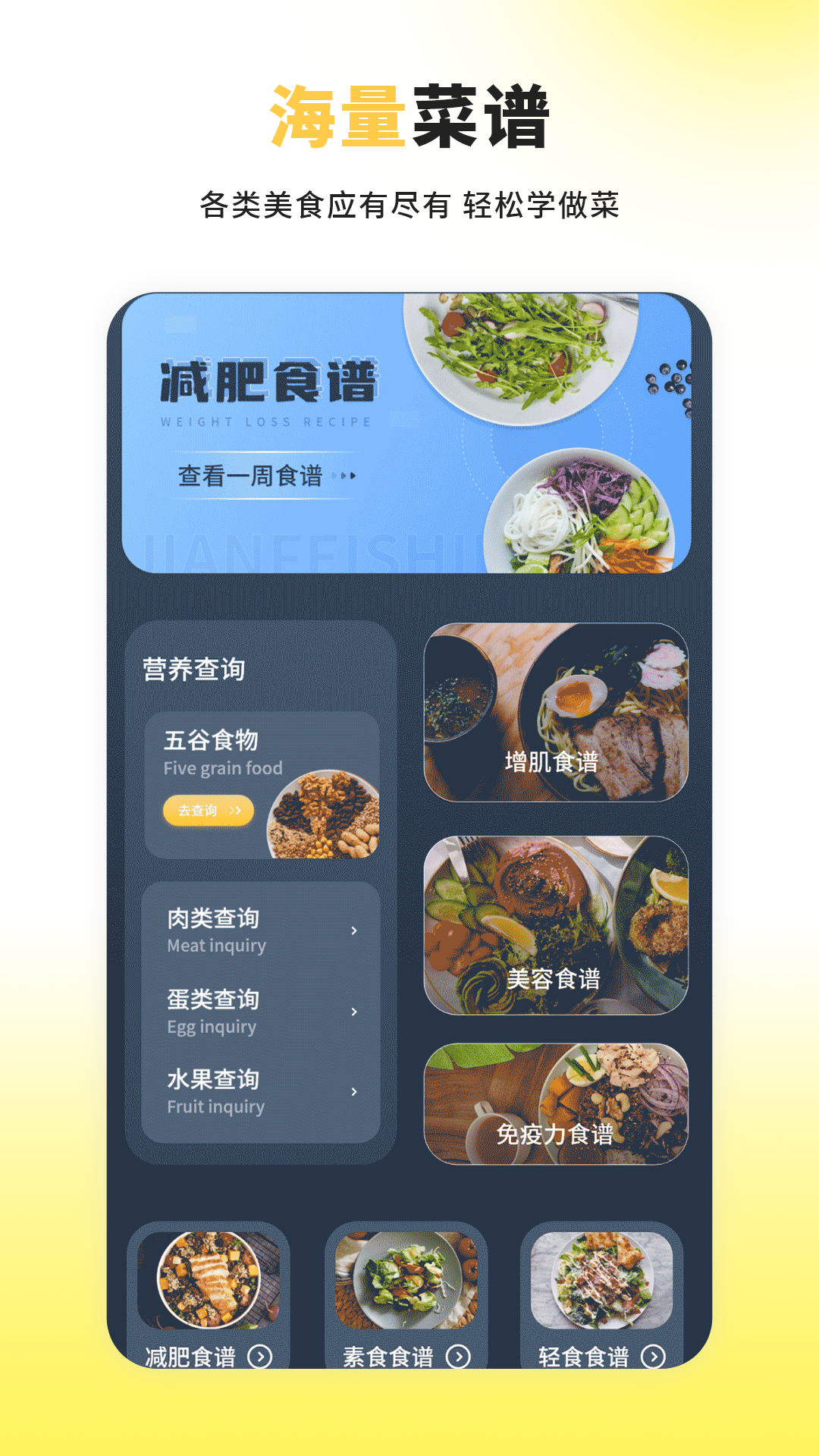 热量减肥食谱日记1