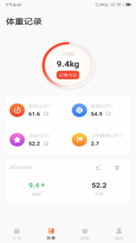 减肥打卡2