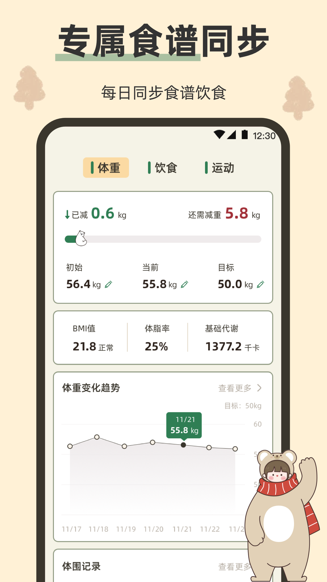 小熊体重5