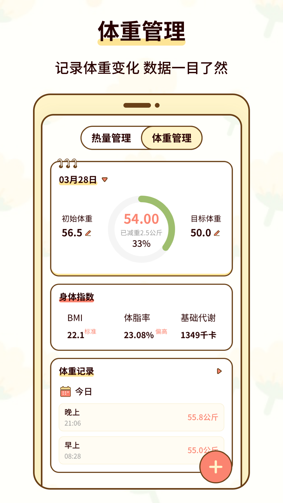 热量减肥小本1