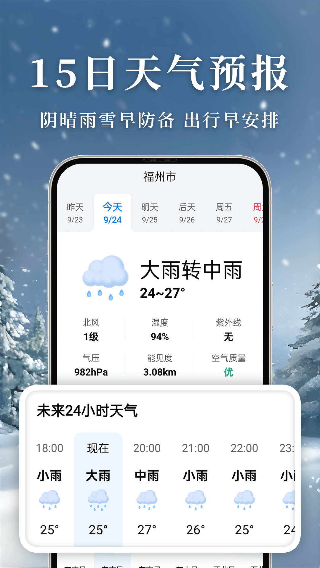 准雨天气大字版4